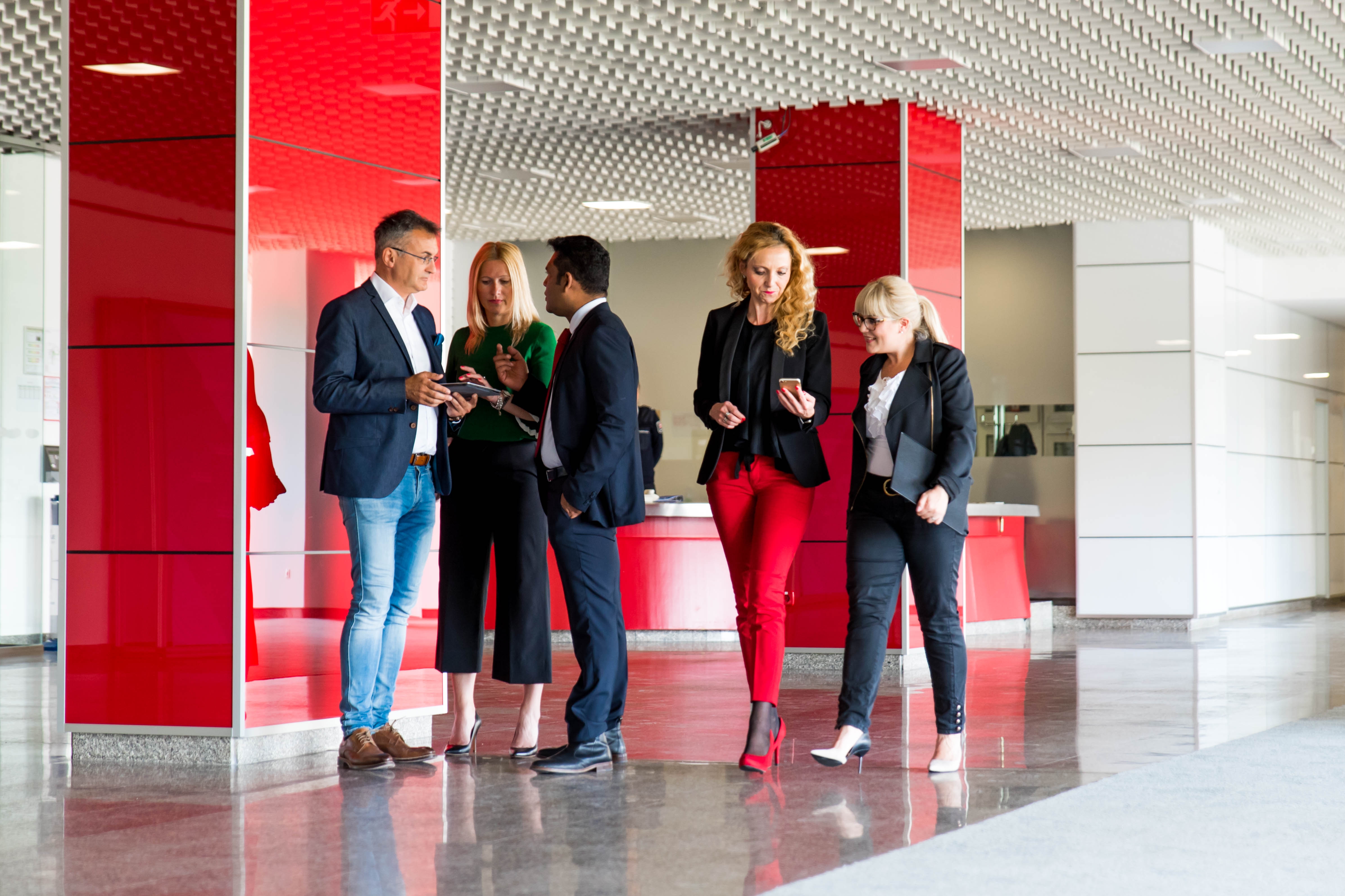 Business people at work