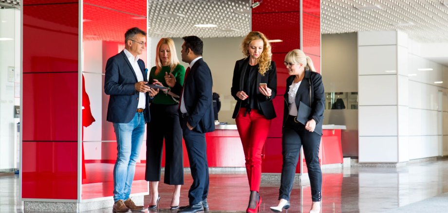 Business people at work